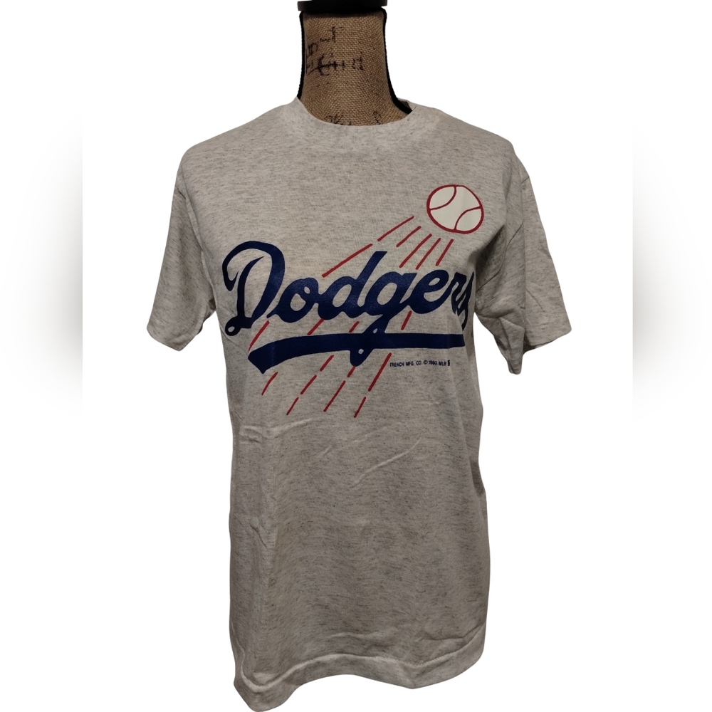 Vintage 1990 Dodgers Single Stitch T Shirt Size M New With Tags Dead Stock
